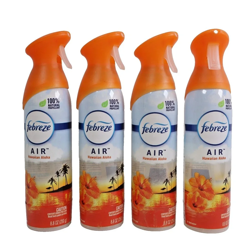 4 PACK Febreze Air Mist Air Freshener Spray, Odor-Fighting Room Spray 8.8 oz Ea